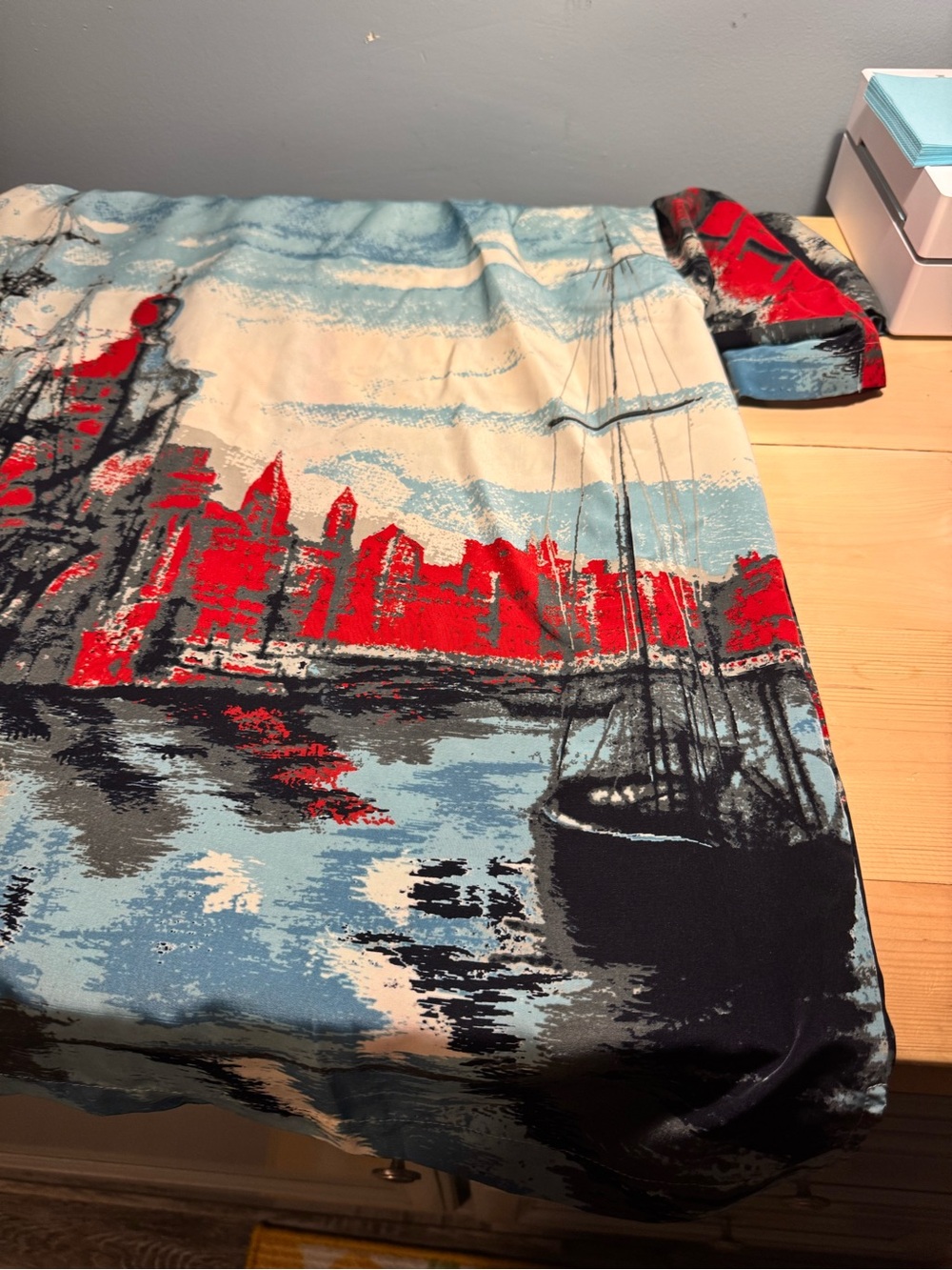 Karl Kani graphic cityscape button up shirt - Picture 3 of 16